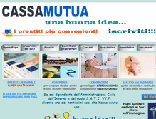Tablet Screenshot of cassamutua.it